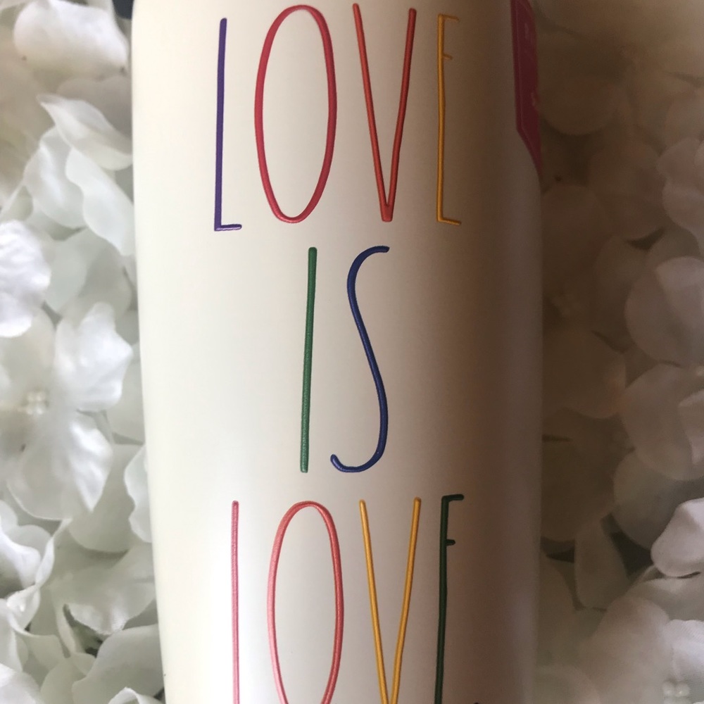 Rae Dunn love is love tumbler 17 Oz